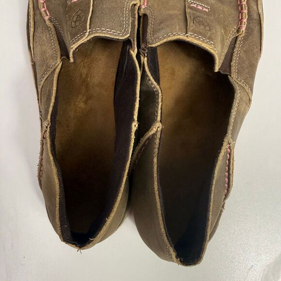 Ariat Cruiser Moccasins Brown Leather Size 9B Medium Width - Picture 13 of 16